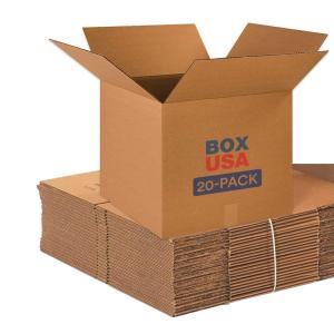 imageBOX USA Moving Boxes Medium 18quotL x 18quotW x 16quotH 20Pack  Corrugated Cardboard Box for Packing Shipping and Storage18x18x16 181816Standard Corrugated