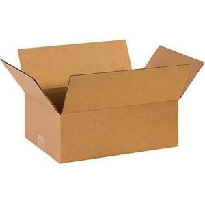 imageBOX USA Shipping Boxes Flat 12quotL x 12quotW x 6quotH 25Pack  Corrugated Cardboard Box for Packing Moving and Storage14x10x5