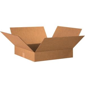 imageBOX USA Shipping Boxes Flat 20quotL x 20quotW x 4quotH 10Pack  Corrugated Cardboard Box for Packing Moving and Storage