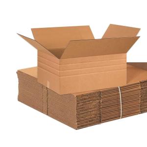 imageBOX USA Shipping Boxes MultiDepth 26quotL x 20quotW x 12quotH 10Pack  Corrugated Cardboard Box for Packing Moving and StorageScored 10  8  6 Single Wall MultiDepth