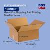 imageBOX USA 12 x 10 x 5 Corrugated Cardboard Boxes Flat 12quotL x 10quotW x 5quotH Pack of 25  Shipping Packaging Moving Storage Box for Home or Business Strong Wholesale Bulk Boxes