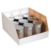 imageBOX USA BBINJ82412 Jumbo Open Top Bin Boxes 8quot x 24quot x 12quot Oyster White Pack of 25White