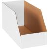 imageBOX USA BBINJ82412 Jumbo Open Top Bin Boxes 8quot x 24quot x 12quot Oyster White Pack of 25White