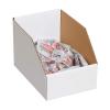 imageBOX USA BBINJ82412 Jumbo Open Top Bin Boxes 8quot x 24quot x 12quot Oyster White Pack of 25White