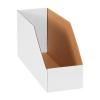 imageBOX USA BBINJ82412 Jumbo Open Top Bin Boxes 8quot x 24quot x 12quot Oyster White Pack of 25White