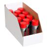 imageBOX USA BBINJ82412 Jumbo Open Top Bin Boxes 8quot x 24quot x 12quot Oyster White Pack of 25White