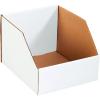 imageBOX USA BBINJ82412 Jumbo Open Top Bin Boxes 8quot x 24quot x 12quot Oyster White Pack of 25White