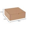 imageBOX USA BM1292K 12 18quotL x 9 14quotW x 2quotH Kraft Pack of 50200ECT32B Corrugated