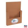 imageBOX USA BM1482BF 14 18quotL x 8 58quotW x 2quotH White Pack of 50200ECT32B Corrugated  Kraft