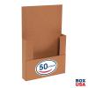 imageBOX USA BM1482BF 14 18quotL x 8 58quotW x 2quotH White Pack of 50200ECT32B Corrugated  Kraft