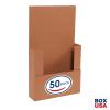 imageBOX USA BM1482BF 14 18quotL x 8 58quotW x 2quotH White Pack of 50200ECT32B Corrugated  Kraft
