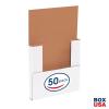 imageBOX USA BM1482BF 14 18quotL x 8 58quotW x 2quotH White Pack of 50200ECT32B Corrugated  White