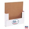 imageBOX USA BM1482BF 14 18quotL x 8 58quotW x 2quotH White Pack of 50200ECT32B Corrugated  White
