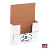imageBOX USA BM1482BF 14 18quotL x 8 58quotW x 2quotH White Pack of 50200ECT32B Corrugated  White