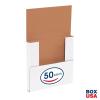 imageBOX USA BM1482BF 14 18quotL x 8 58quotW x 2quotH White Pack of 50200ECT32B Corrugated  White