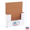 imageBOX USA BM1482BF 14 18quotL x 8 58quotW x 2quotH White Pack of 50200ECT32B Corrugated  White