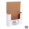 imageBOX USA BM1482BF 14 18quotL x 8 58quotW x 2quotH White Pack of 50200ECT32B Corrugated  White