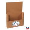 imageBOX USA BM1482BF 14 18quotL x 8 58quotW x 2quotH White Pack of 50200ECT32C Corrugated  Kraft