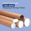 imageBOX USA BP3024KHD HeavyDuty Mailing Tubes with Caps 3quot x 24quot Kraft Pack of 24Kraft