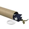 imageBOX USA BP3024KHD HeavyDuty Mailing Tubes with Caps 3quot x 24quot Kraft Pack of 24Kraft