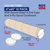 imageBOX USA BP3024KHD HeavyDuty Mailing Tubes with Caps 3quot x 24quot Kraft Pack of 24Kraft