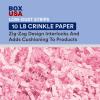 imageBOX USA Crinkle Paper 10 lb Orange 10Pack  Packaging Paper for Shipping Moving and Storage SuppliesLight Pink