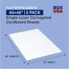imageBOX USA Moving Corrugated Sheets large 40quotL x 48quotW 5Pack  Corrugated Cardboard Sheets for Packing Shipping and Storage 40x4840 x 48