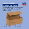 imageBOX USA Shipping Boxes Small 10quotL x 4quotW x 4quotH 50Pack  Corrugated Cardboard Box for Packing Moving and Storage10x4x4