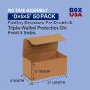 imageBOX USA Shipping Boxes Small 10quotL x 4quotW x 4quotH 50Pack  Corrugated Cardboard Box for Packing Moving and Storage10x5x5