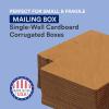 imageBOX USA Shipping Boxes Small 10quotL x 4quotW x 4quotH 50Pack  Corrugated Cardboard Box for Packing Moving and Storage10x6x6