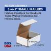 imageBOX USA Shipping Boxes Small 5quotL x 5quotW x 3quotH 50Pack  Corrugated Cardboard Box Mailer for Packing Moving and Storage 5535x4x2