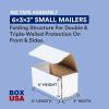 imageBOX USA Shipping Boxes Small 5quotL x 5quotW x 3quotH 50Pack  Corrugated Cardboard Box Mailer for Packing Moving and Storage 5536x3x3
