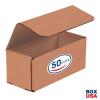 imageBOX USA Shipping Boxes Small 6quotL x 4quotW x 3quotH 50Pack  Corrugated Cardboard Box for Packing Moving and StorageKraft