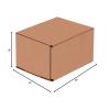 imageBOX USA Shipping Boxes Small 6quotL x 4quotW x 3quotH 50Pack  Corrugated Cardboard Box for Packing Moving and StorageKraft