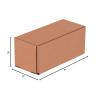 imageBOX USA Shipping Boxes Small 6quotL x 4quotW x 3quotH 50Pack  Corrugated Cardboard Box for Packing Moving and StorageKraft