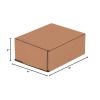 imageBOX USA Shipping Boxes Small 6quotL x 4quotW x 3quotH 50Pack  Corrugated Cardboard Box for Packing Moving and StorageKraft