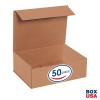 imageBOX USA Shipping Boxes Small 6quotL x 4quotW x 3quotH 50Pack  Corrugated Cardboard Box for Packing Moving and StorageKraft