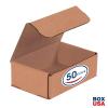 imageBOX USA Shipping Boxes Small 6quotL x 4quotW x 3quotH 50Pack  Corrugated Cardboard Box for Packing Moving and StorageKraft