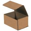 imageBOX USA Shipping Boxes Small 6quotL x 4quotW x 3quotH 50Pack  Corrugated Cardboard Box for Packing Moving and StorageKraft