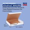 imageBOX USA Small Shipping Boxes 11125quotL x 875quotW x 6quotH 50Pack  Foldable Corrugated Cardboard CrushProof Box for Shipping Packing Moving and Storage12 18 x 9 14 x 2 Cost Saver