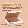 imageBOX USA Small Shipping Boxes 11125quotL x 875quotW x 6quotH 50Pack  Foldable Corrugated Cardboard CrushProof Box for Shipping Packing Moving and Storage14 14 x 11 14 x 2