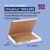 imageBOX USA Small Shipping Boxes 11125quotL x 875quotW x 6quotH 50Pack  Foldable Corrugated Cardboard CrushProof Box for Shipping Packing Moving and Storage11 18 x 8 34 x 1