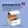 imageBOX USA Small Shipping Boxes 11125quotL x 875quotW x 6quotH 50Pack  Foldable Corrugated Cardboard CrushProof Box for Shipping Packing Moving and Storage11 18 x 8 34 x 6