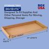 imageBOX USA Storage Trays 15quotL x 12quotW x 175quotH 50Pack  Corrugated Cardboard Box Tray for Packing Moving and Storage24 x 12 x 1 34