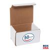 imageBox USA Small Shipping Boxes 5quot x 4quot x 3quot 50Pack Bulk  White Box Mailer for Packaging or Small Business Mailing 5x4x3