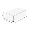 imageBox USA Small Shipping Boxes 7quot x 4quot x 2quot 50Pack Bulk  White Box Mailer for Packaging or Small Business Mailing 7x4x2
