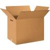imageBOX USA 25 Pack of Corrugated Cardboard Boxes 18quot L x 12quot W x 12quot H White Shipping Packing and MovingDouble Wall Boxes with Hand Holes