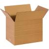 imageBOX USA 25 Pack of HeavyDuty Corrugated Cardboard Boxes 14quot L x 10quot W x 10quot H Kraft Shipping Packing and MovingScored 8  6  4 Single Wall MultiDepth