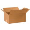 imageBOX USA 25 Pack of HeavyDuty Corrugated Cardboard Boxes 15quot L x 12quot W x 10quot H Kraft Shipping Packing and MovingHeavyDuty