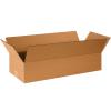 imageBOX USA 26x10x4 Flat Corrugated Boxes Flat 26L x 10W x 4H Pack of 25  Shipping Packaging Moving Storage Box for Home or Business Strong Wholesale Bulk Boxes